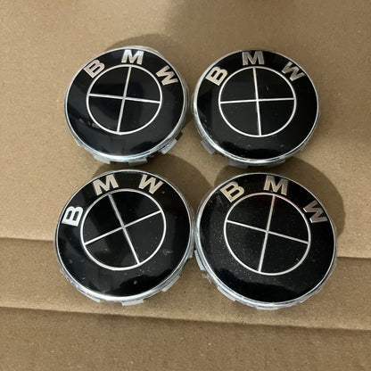 BMW Wheel Centre Caps - Full Black