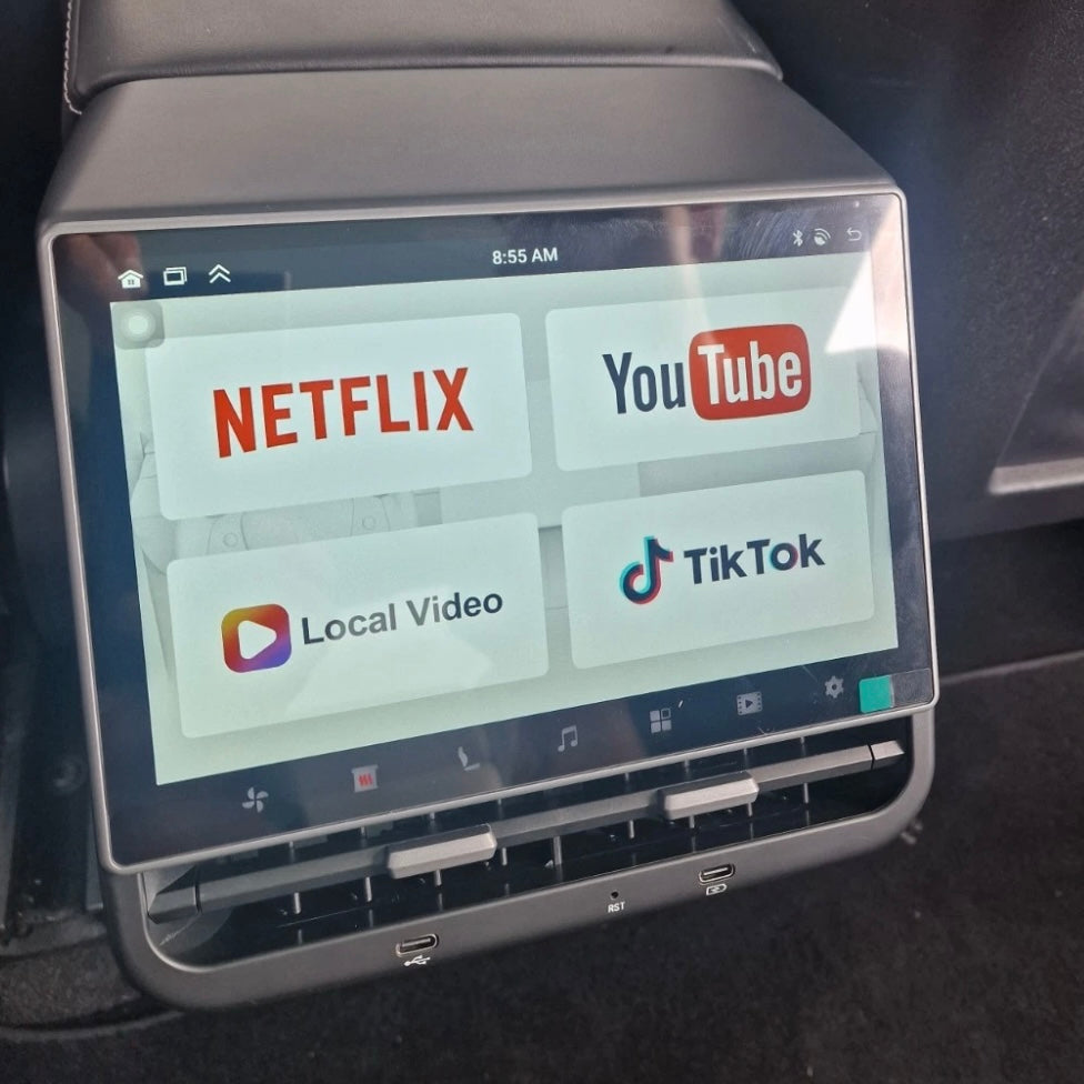 8.66” Rear Entertainment Screen for Tesla